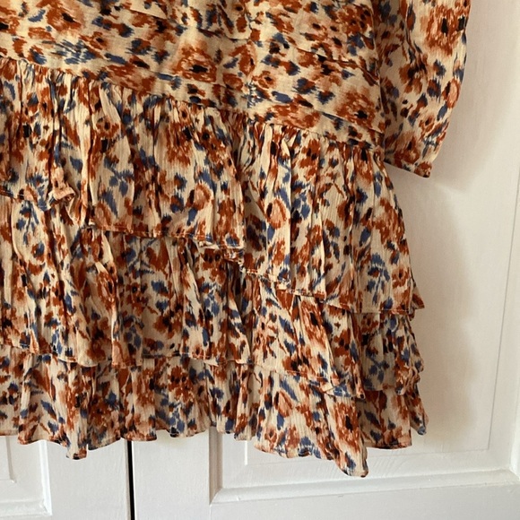 Ulla Johnson Dress Marielle Floral-print Puff-sleeve MiniDress Size 4 Mini Dress - Picture 15 of 17